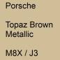 Preview: Porsche, Topaz Brown Metallic, M8X / J3.